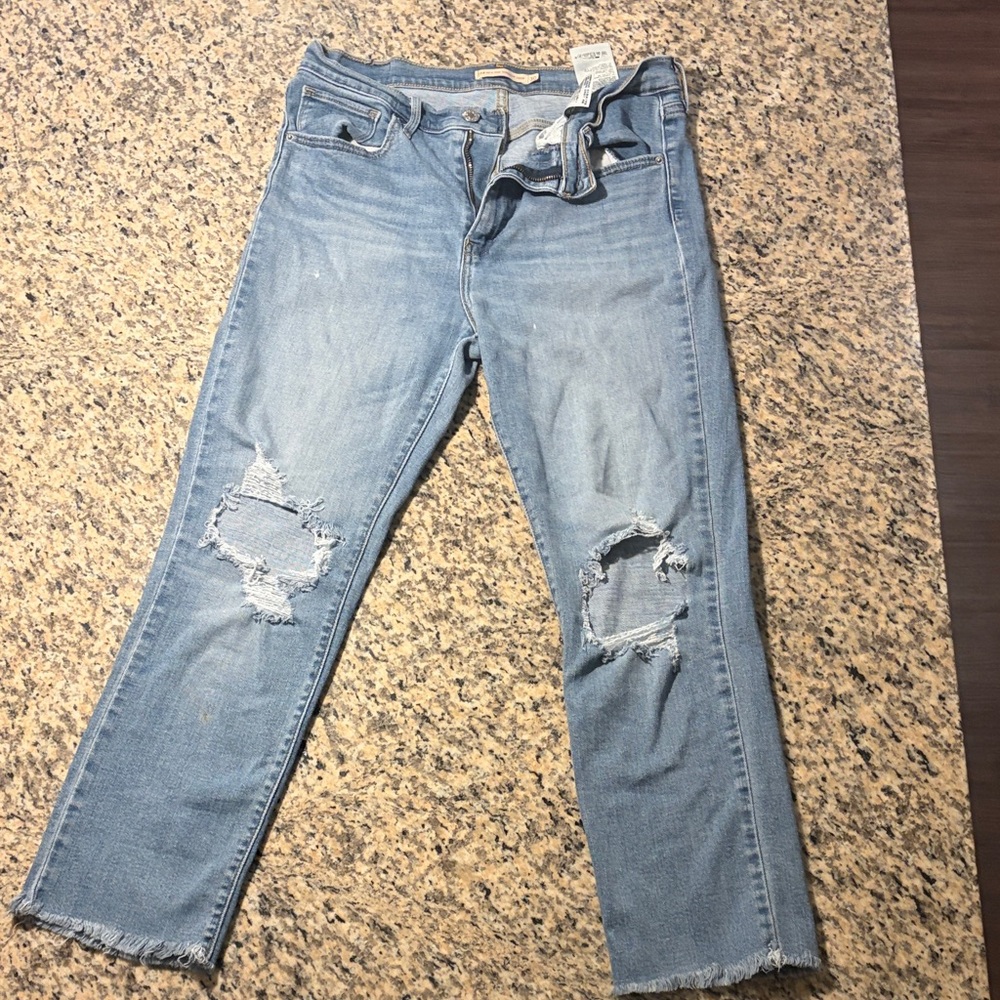 Signature by Levi Strauss Light Blue Straight Leg Jeans